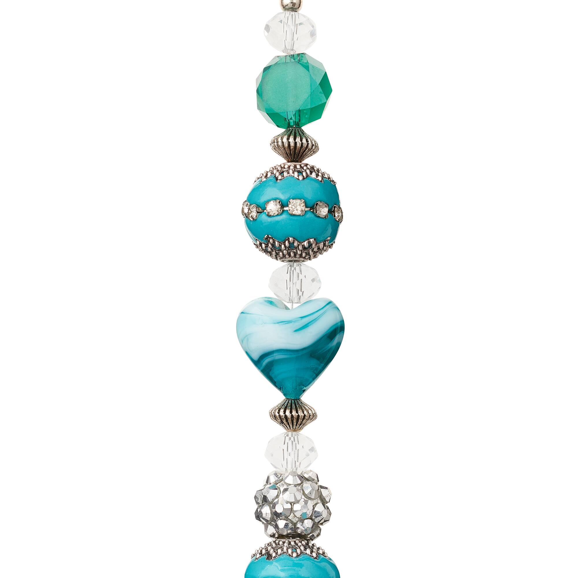 Blue Heart Strung Beads By Bead Landing™